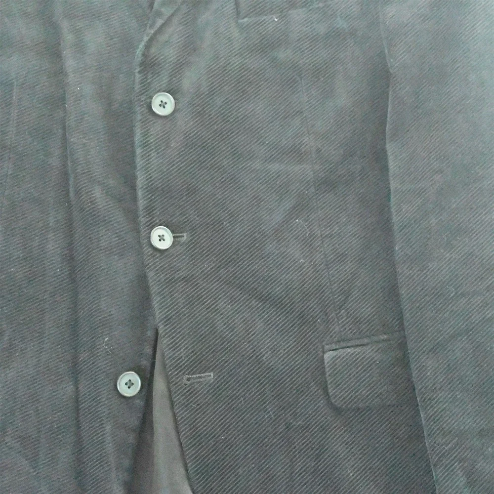 Banana Republic 42R Black Heavy Corduroy Mens Blazer Suit‎ Jacket Sport Coat